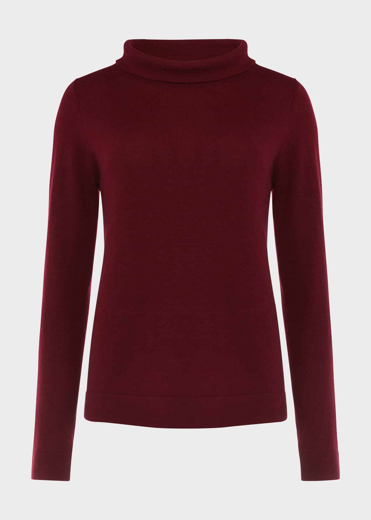 Audrey Wool Cashmere Jumper, Wine, hi-res