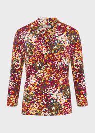 Chiara Printed Top, Multi, hi-res