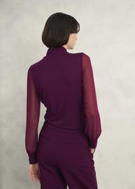 Ashley Top, Warm Plum, hi-res