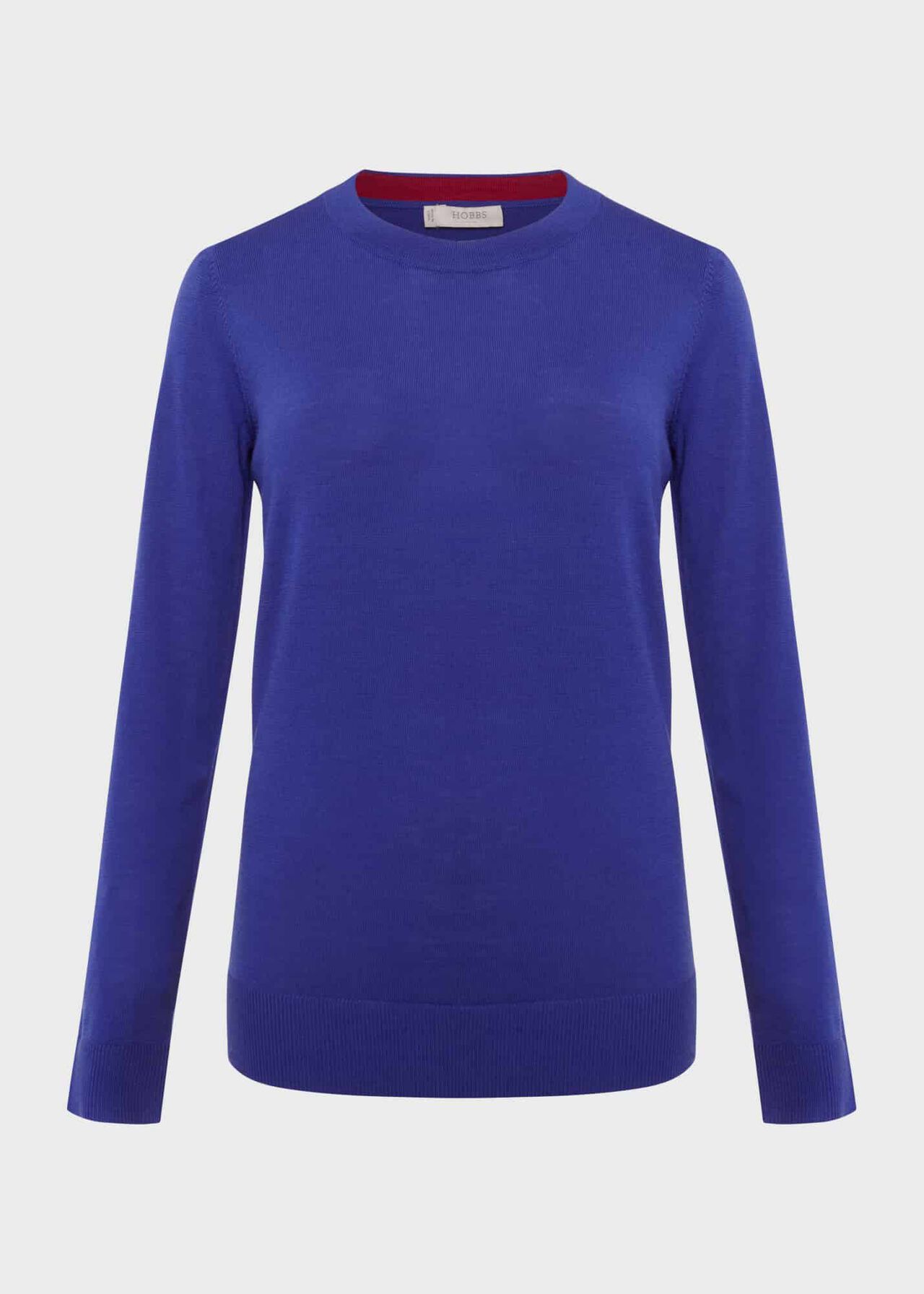 Penny Merino Wool Jumper, Rich Cobalt, hi-res