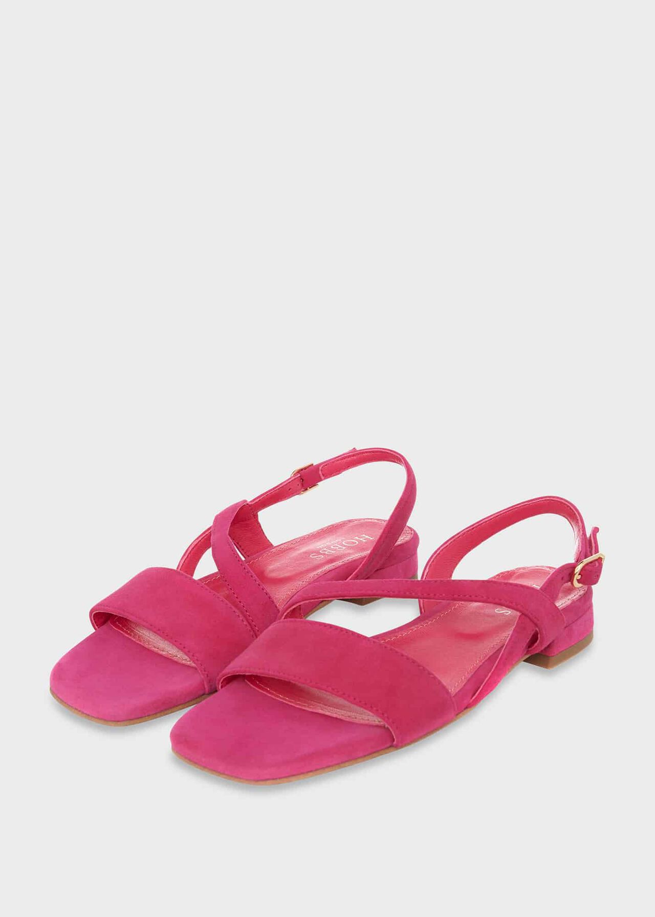 Mila Flat Sandal, Bright Pink, hi-res