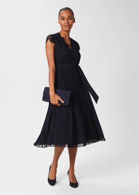 Nadiya Lace Pleated Dress 