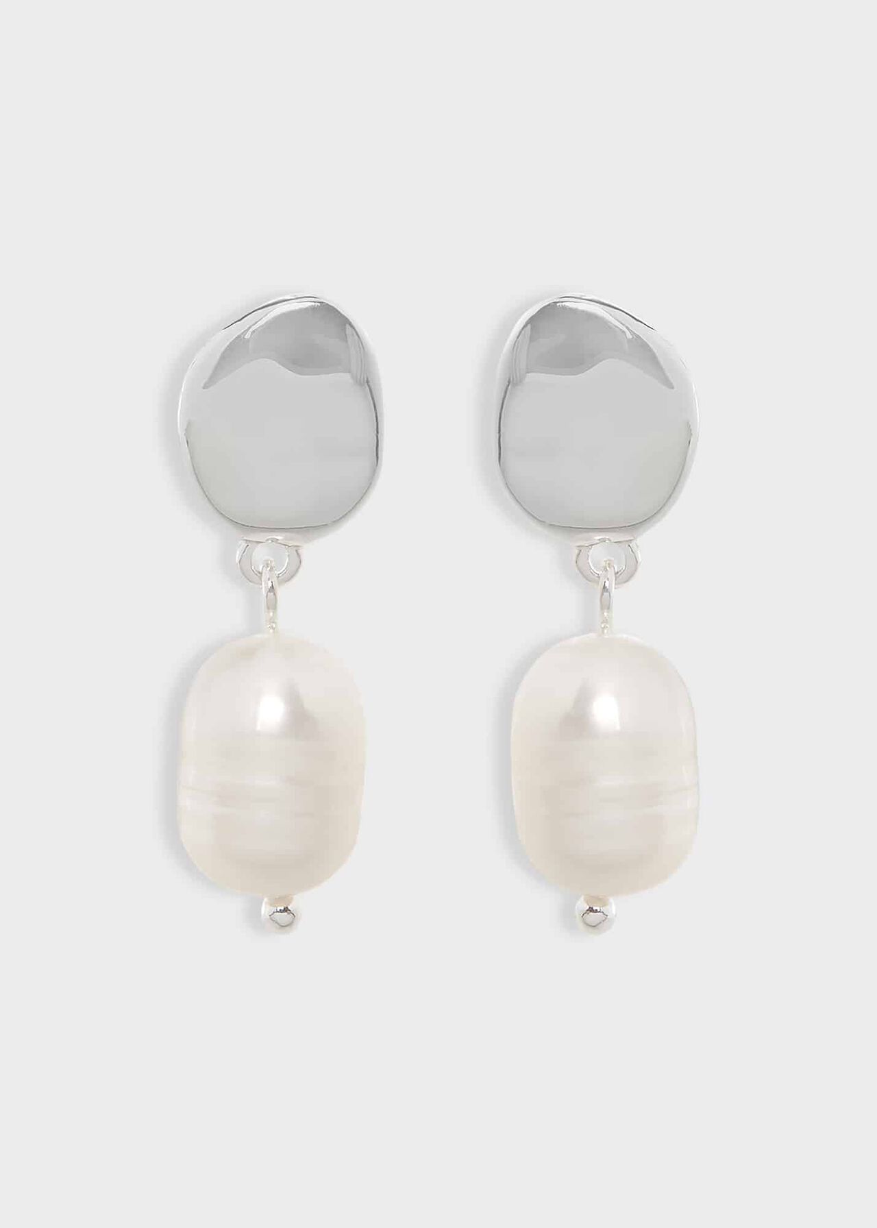Bonnie Earrings, Silver, hi-res