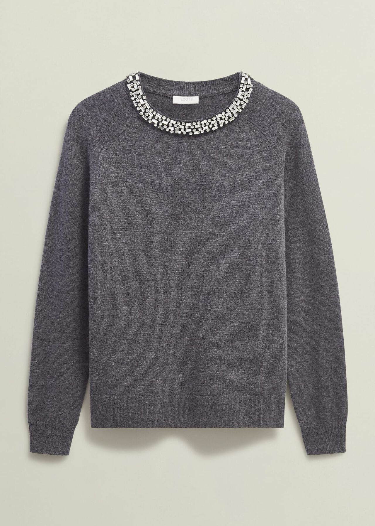 Sherry Jumper With Cashmere, Charcoal Grey, hi-res