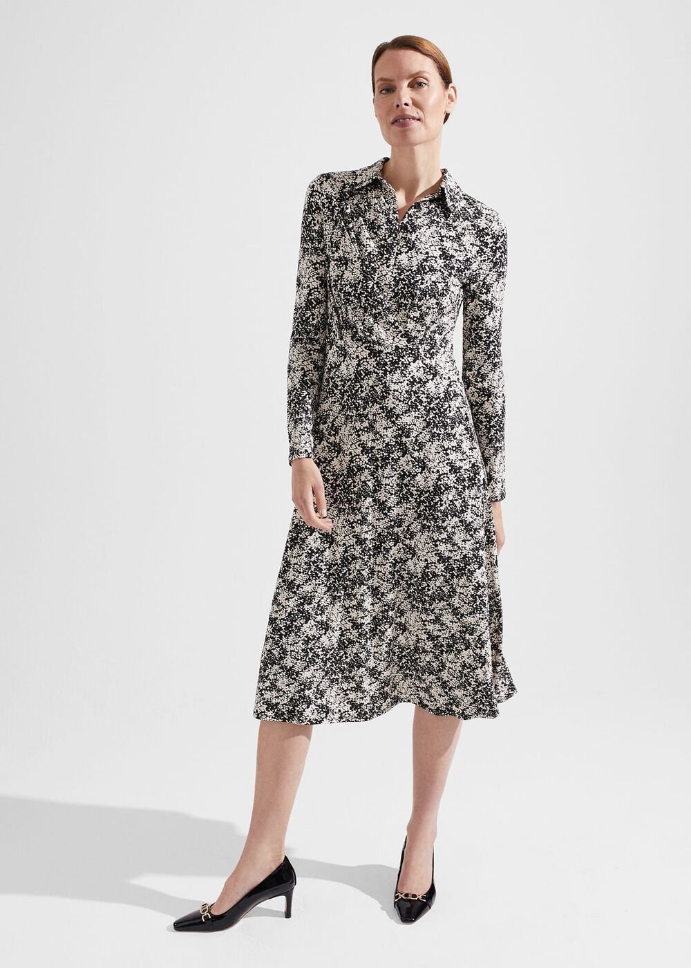 Sacha Dress, Black Cream, hi-res