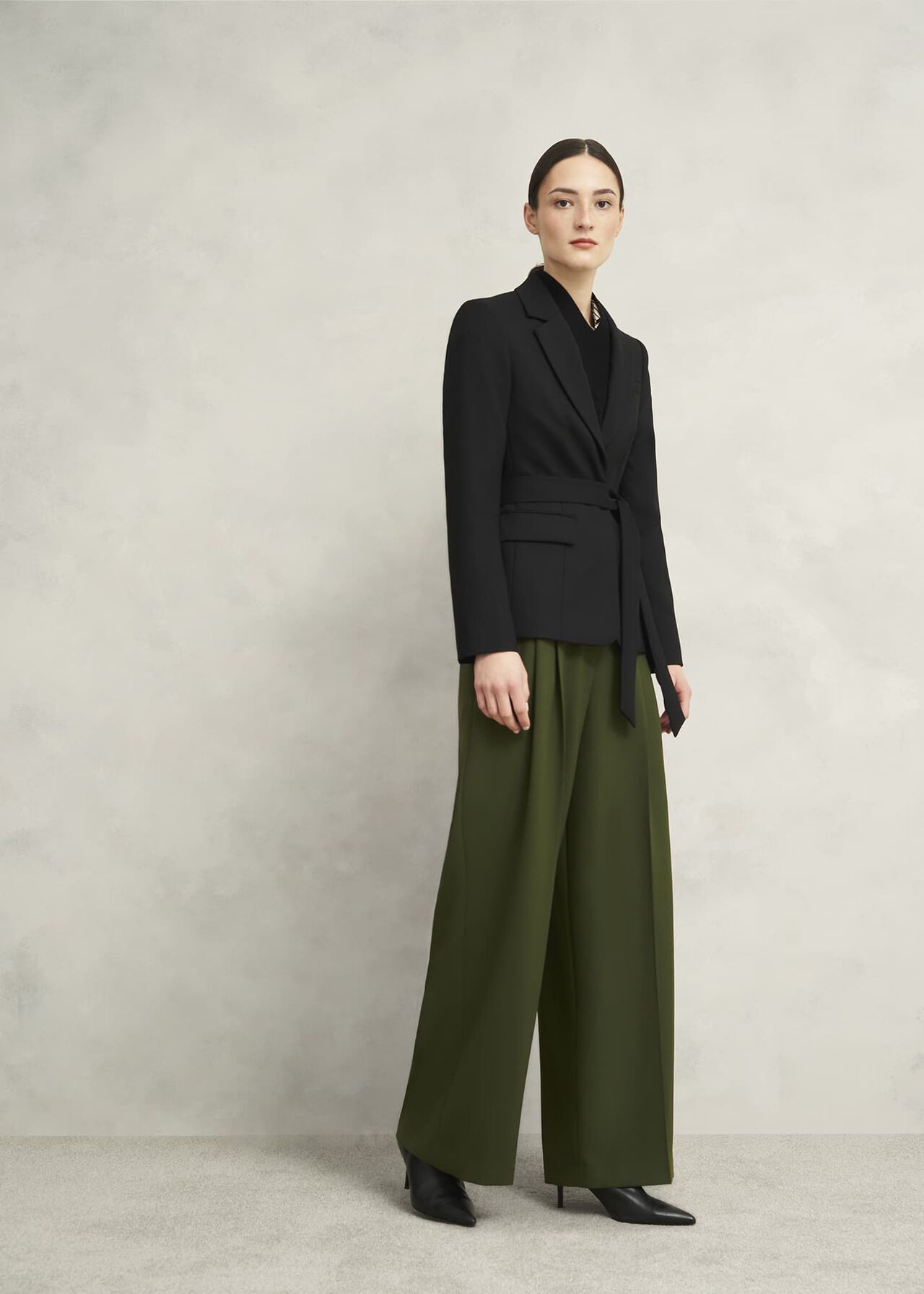 Alya Wide Pants, Dark Fern Green, hi-res