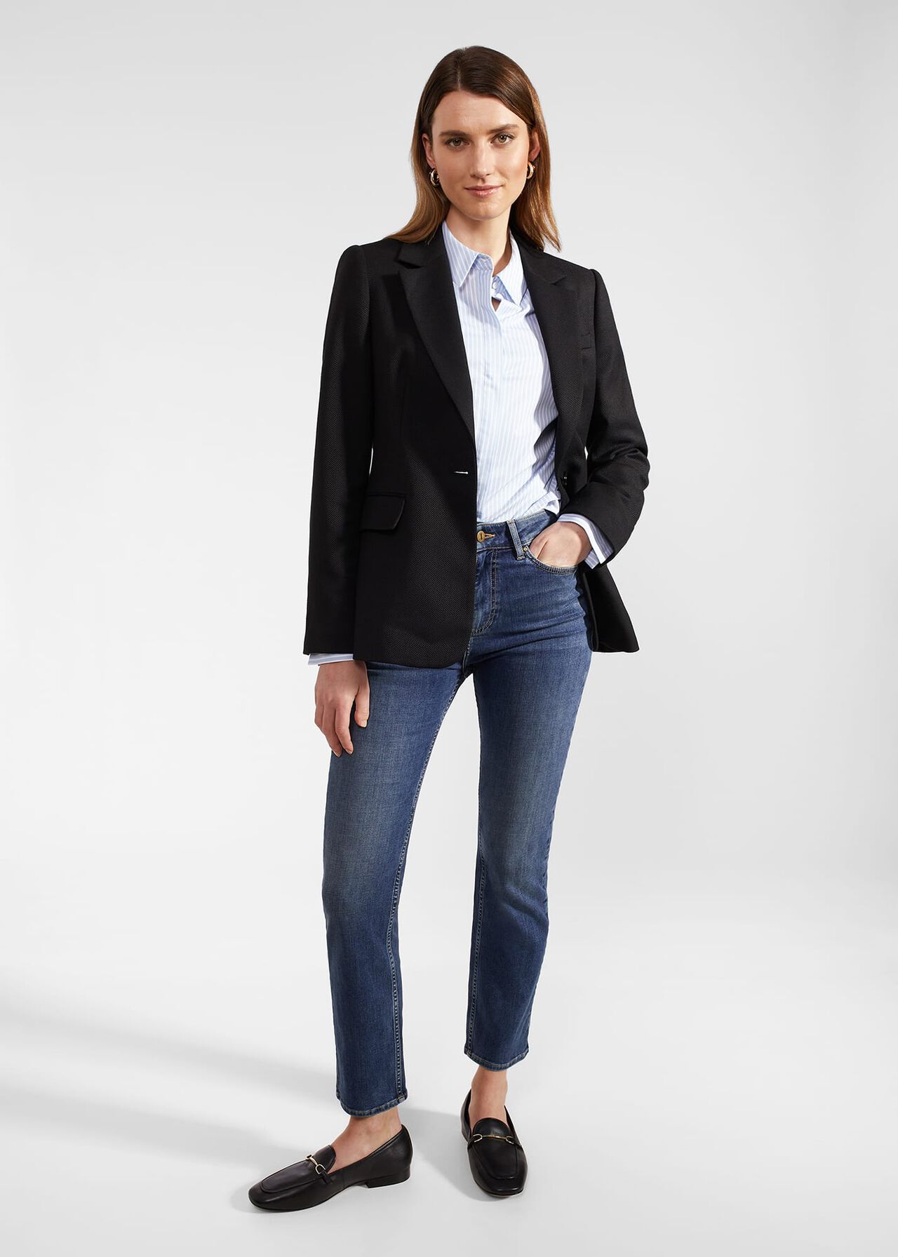 Kiera Blazer With Wool, Black, hi-res