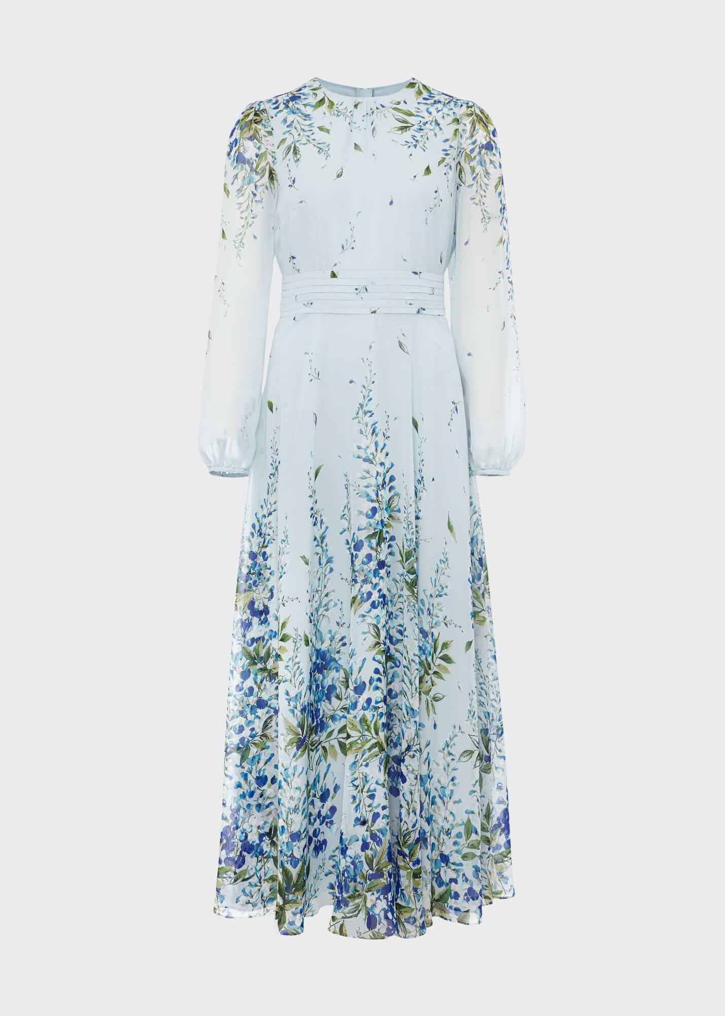 Hobbs blue floral dress 2025