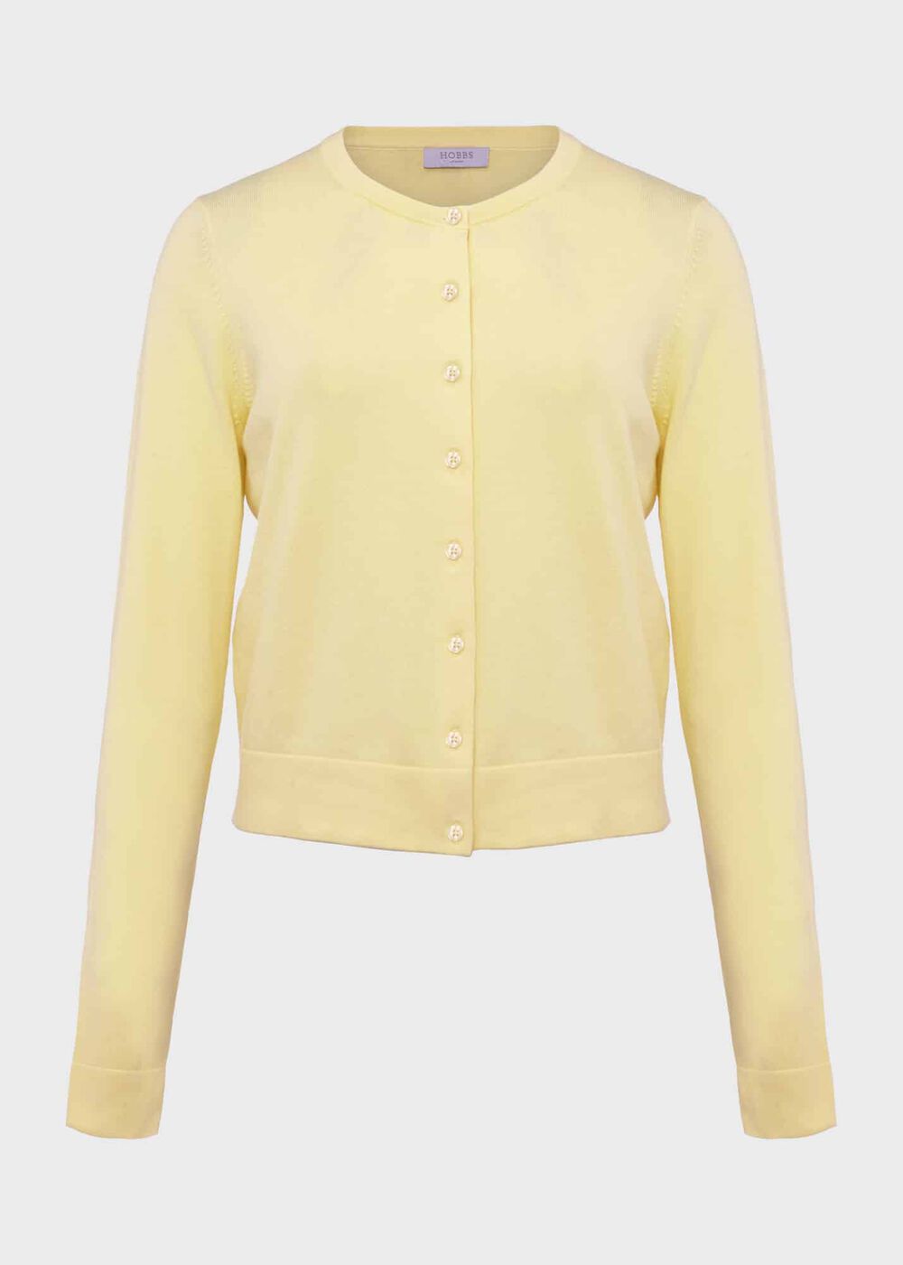Michelle Cotton Cardigan, Lemon Zest, hi-res