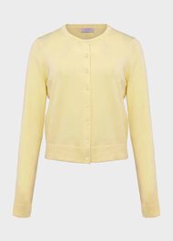 Michelle Cotton Cardigan, Lemon Zest, hi-res
