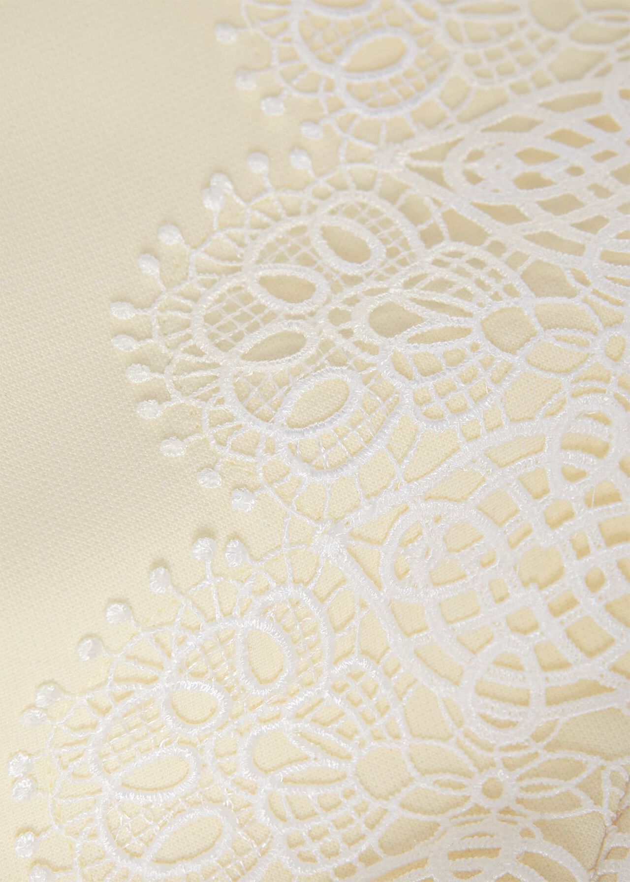 Valentina Lace Shift Dress, Pale Yellow, hi-res