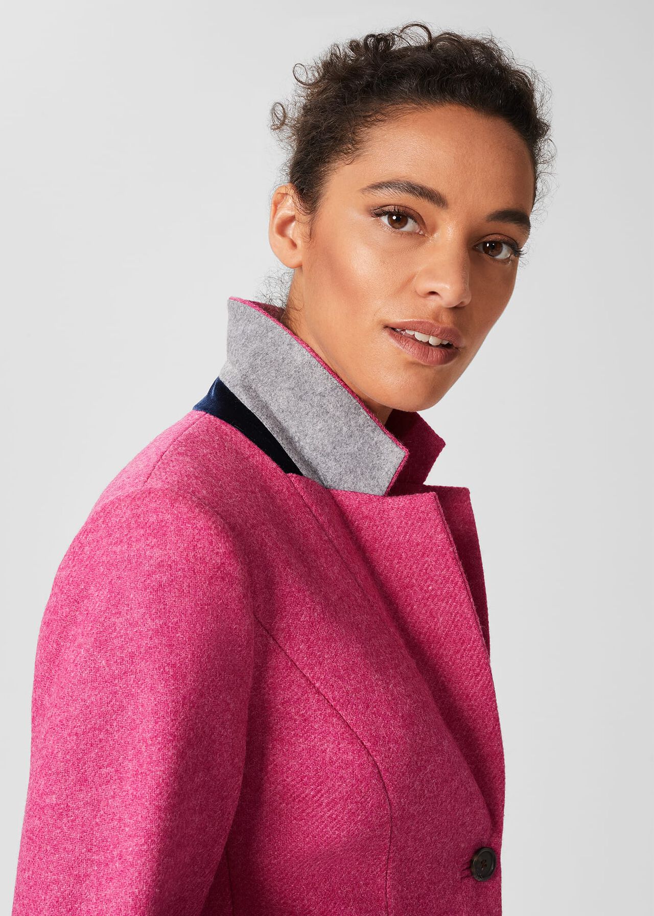 Hackness Wool Jacket, Pink, hi-res