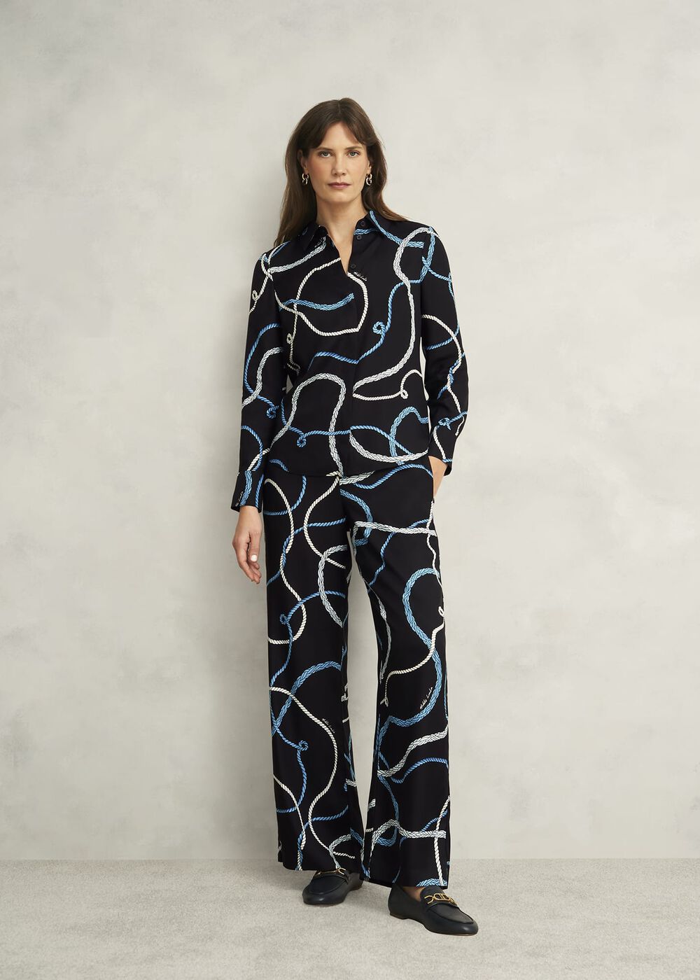 Raya Trousers, Navy Multi, hi-res