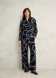 Raya Trousers, Navy Multi, hi-res