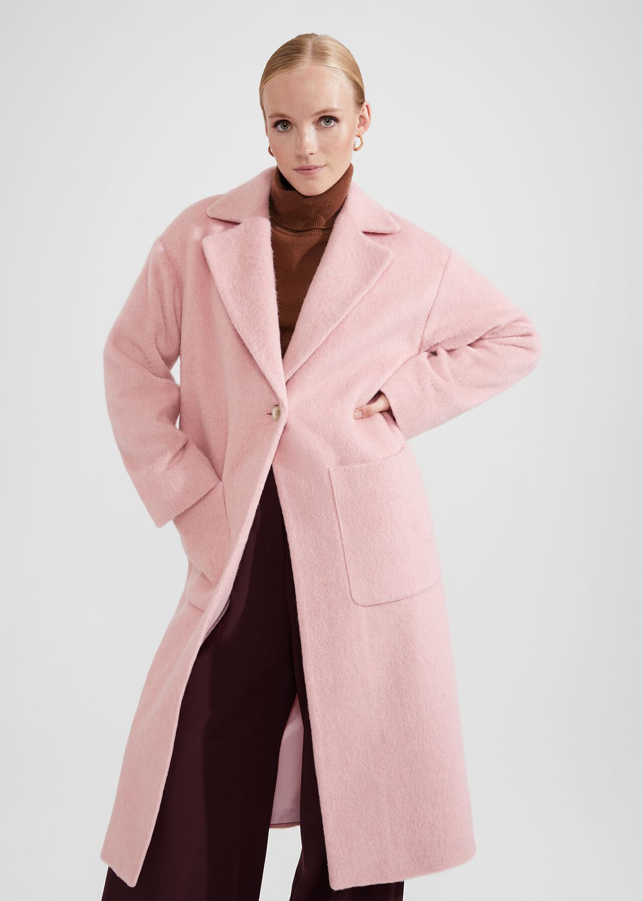 Isla Coat, Pink, hi-res