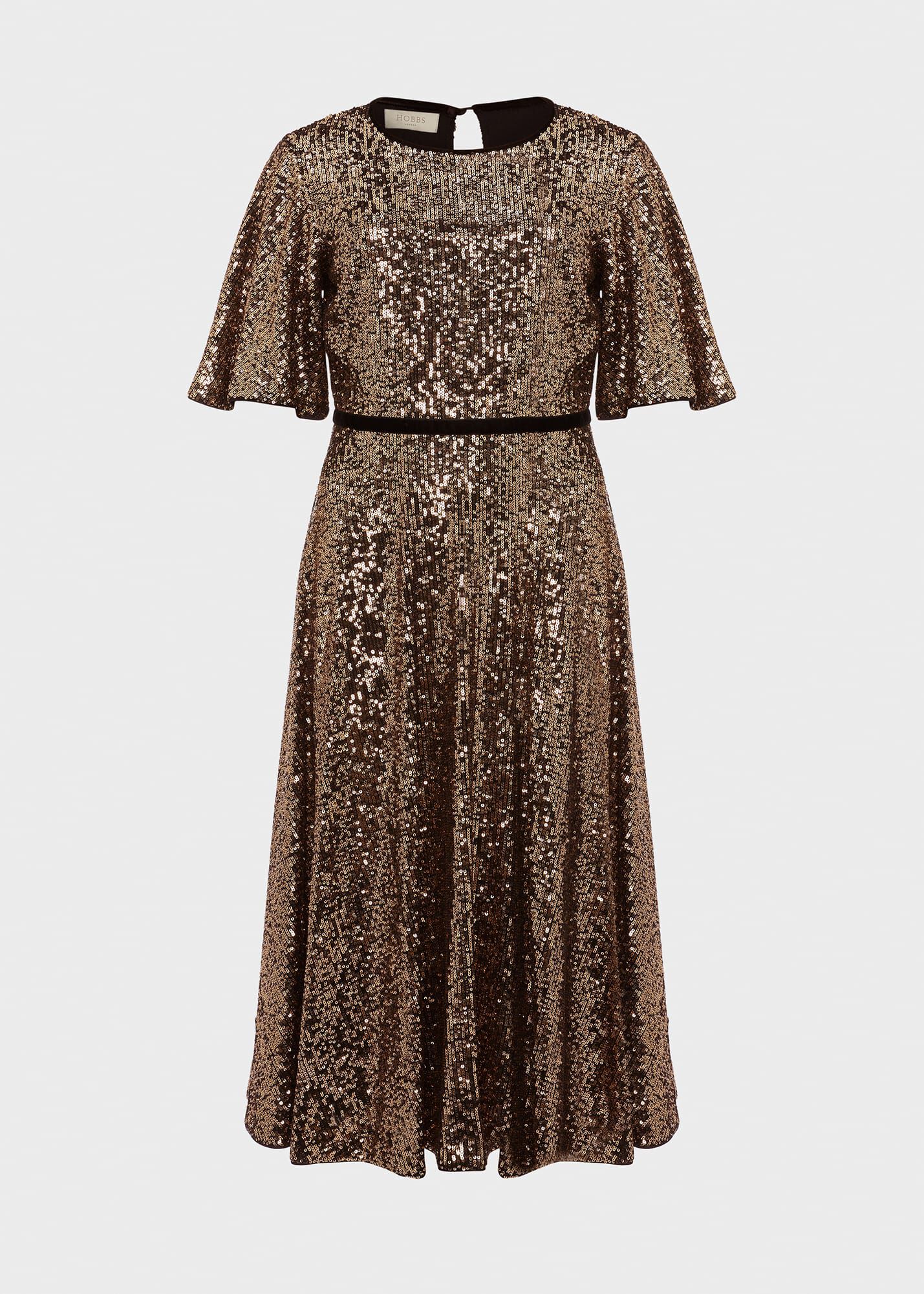 Hobbs 2025 gold dress