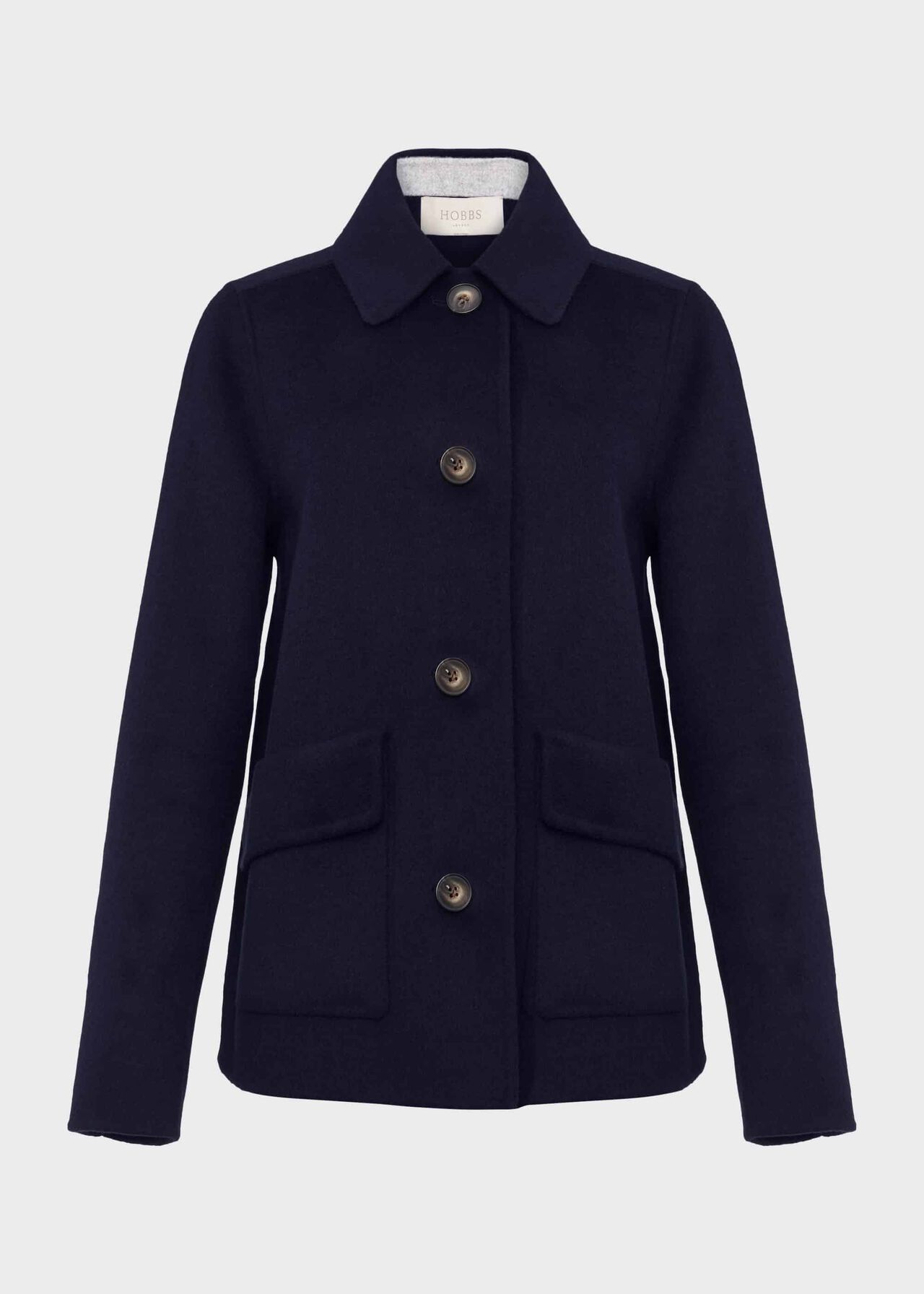 Leanna Wool Blend Double Face Coat, French Blue, hi-res