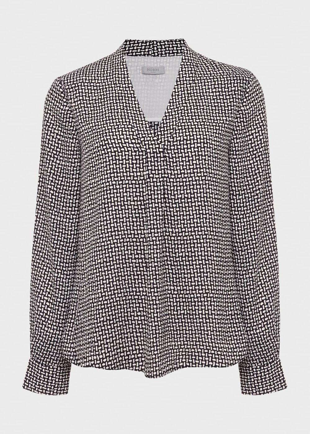 Emery Blouse, Navy Ivory, hi-res
