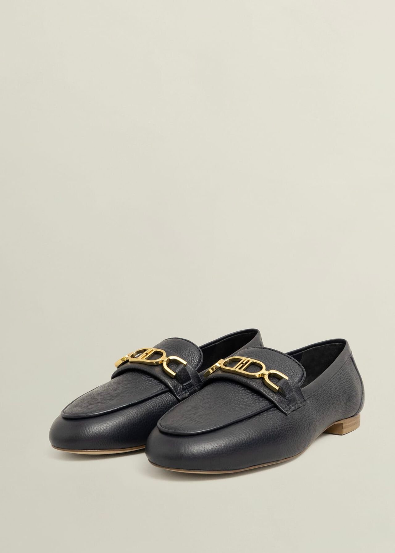 Pheobe Leather Loafers, Hobbs Navy, hi-res