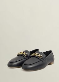 Pheobe Leather Loafers, Hobbs Navy, hi-res