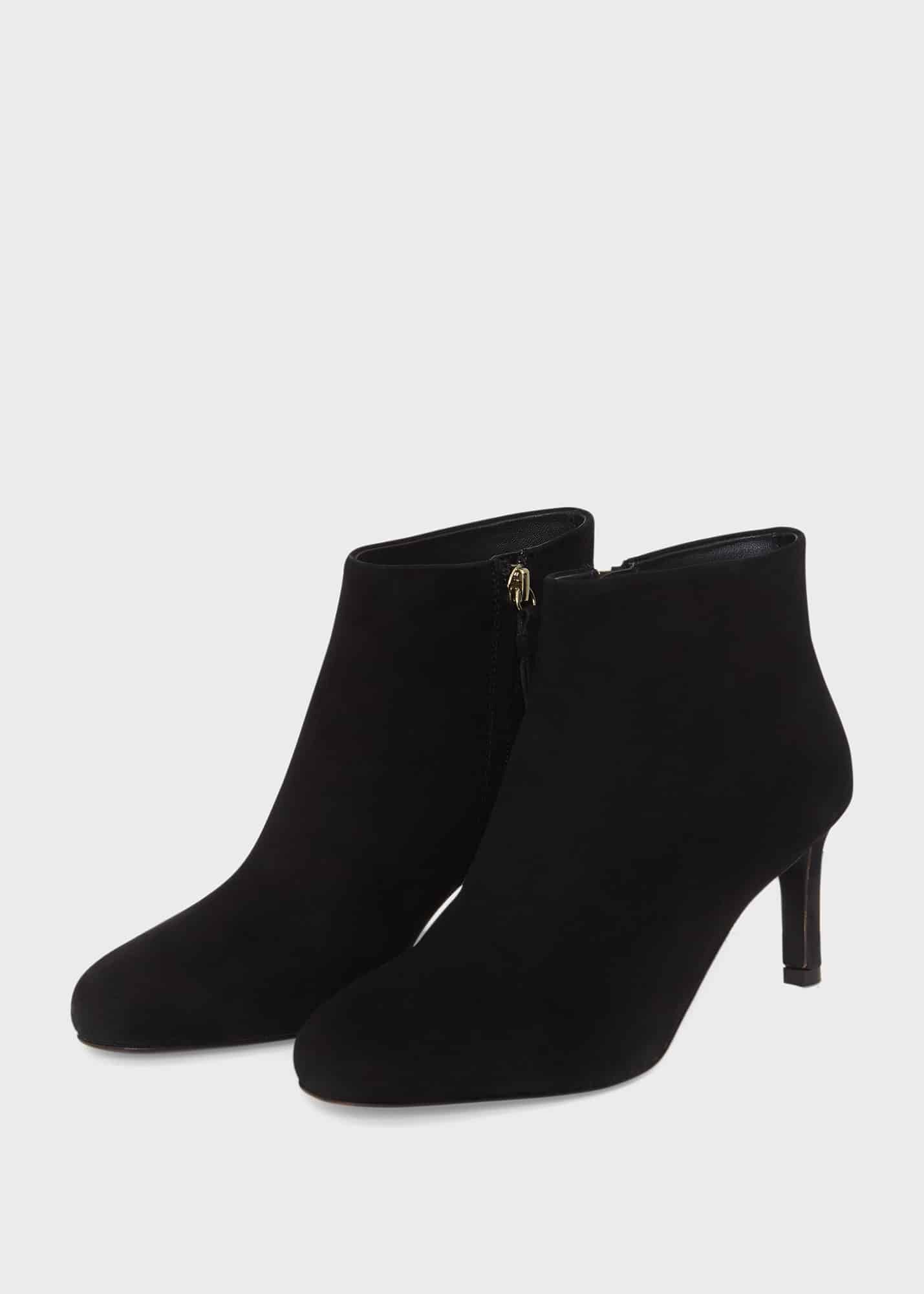 Lizzie black suede studded ankle deals boots