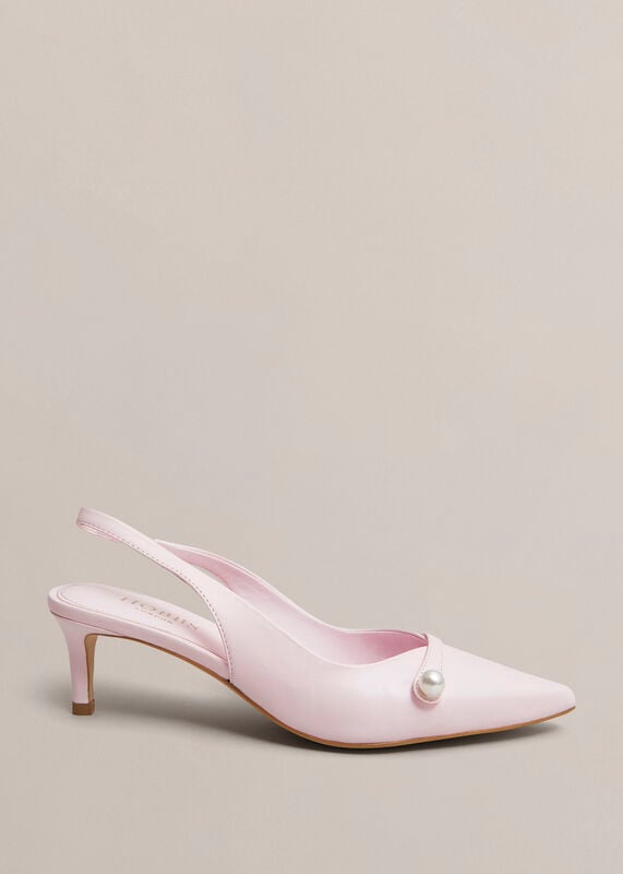 Serena Leather Slingbacks