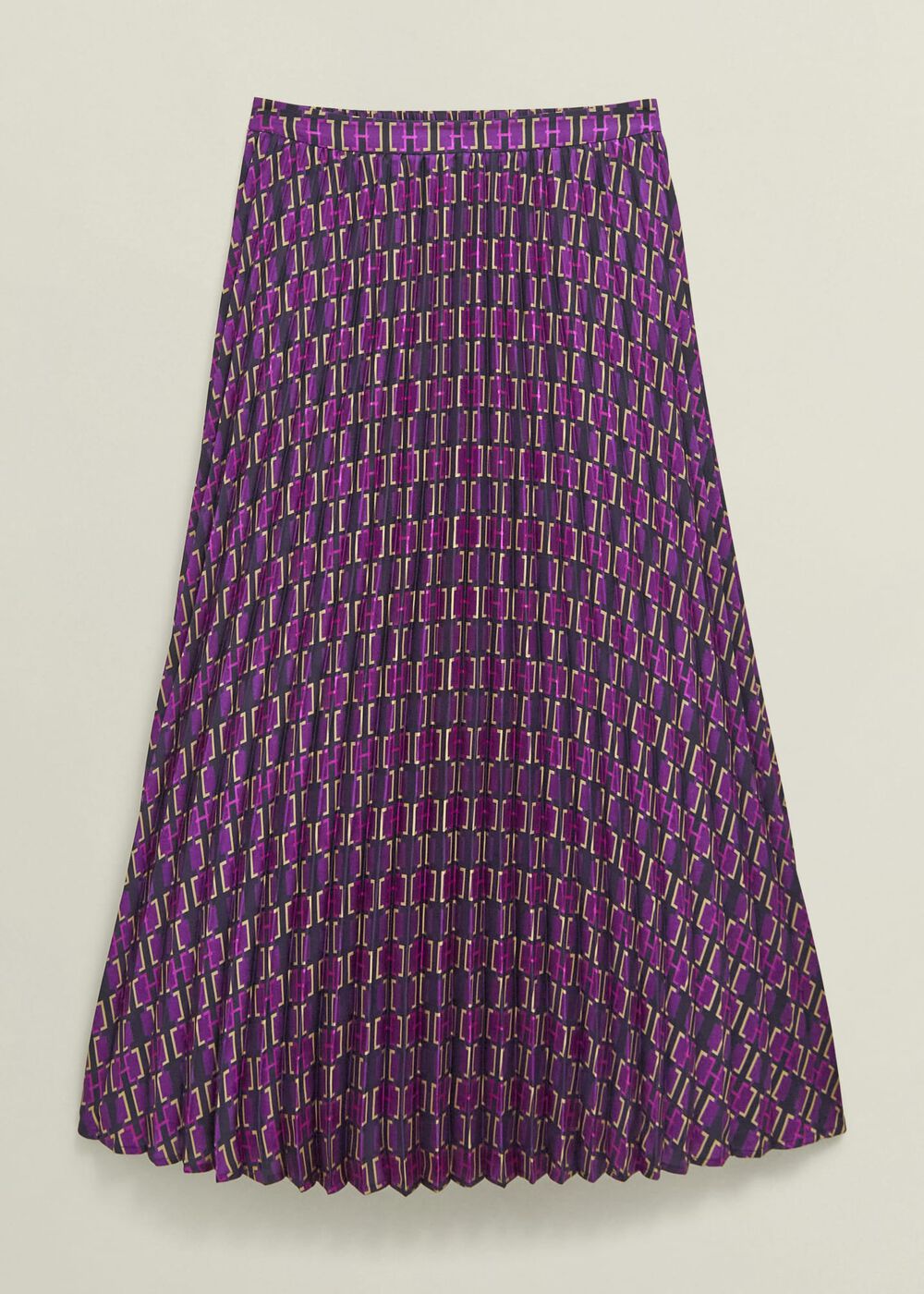 Kayla Pleated Skirt, Purple Multi, hi-res
