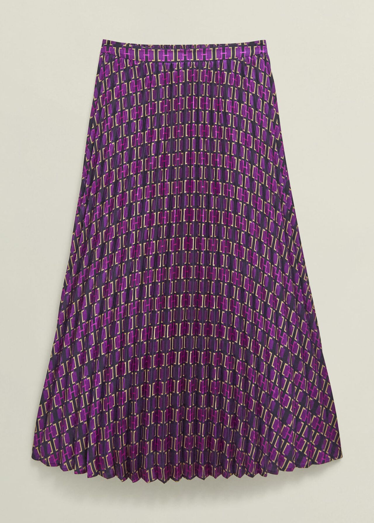 Kayla Pleated Skirt, Purple Multi, hi-res