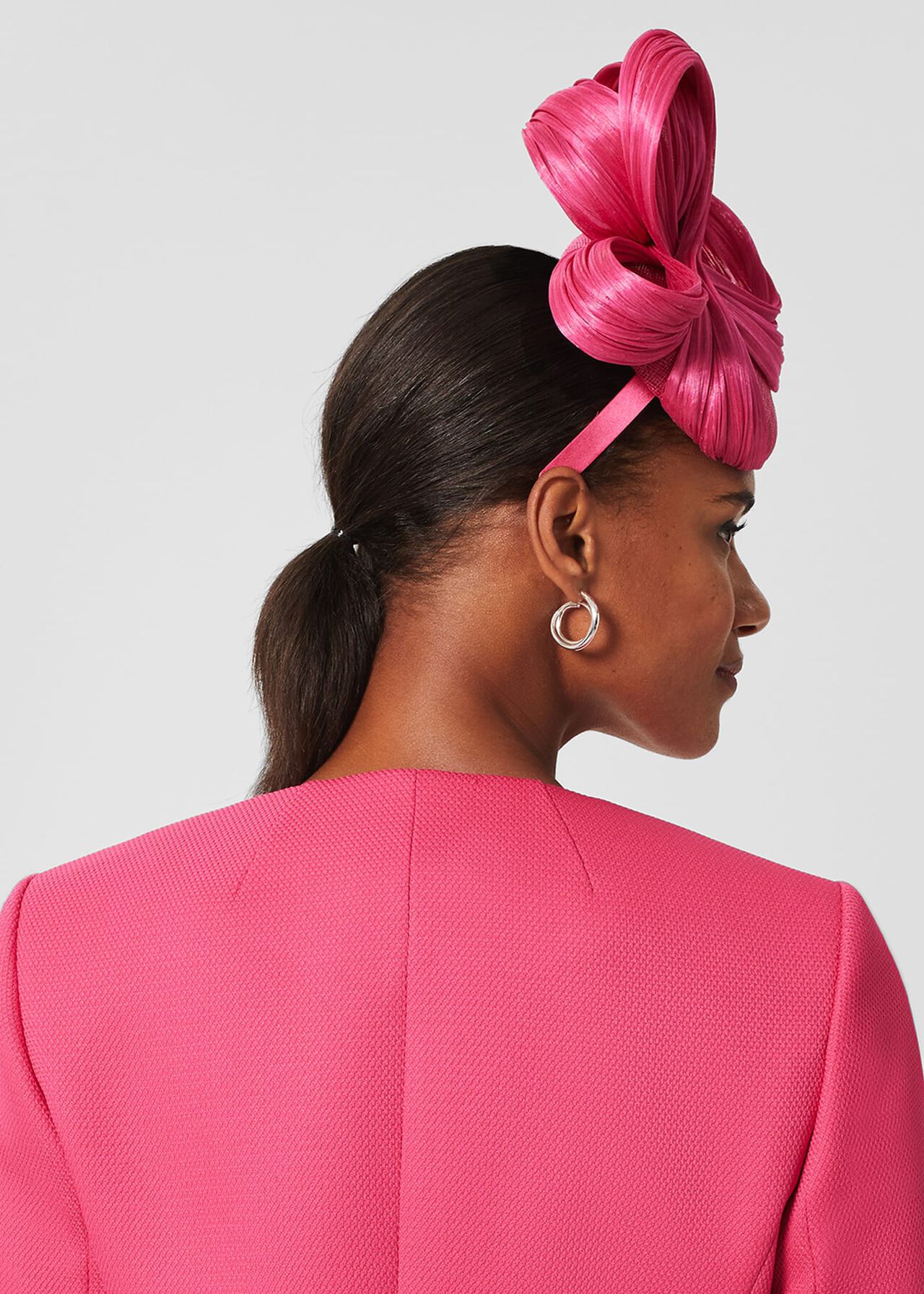 Jade Fascinator, Bright Pink, hi-res