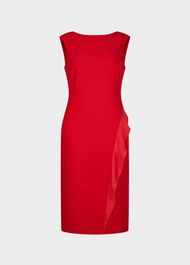 Elida Shift Dress, Red, hi-res