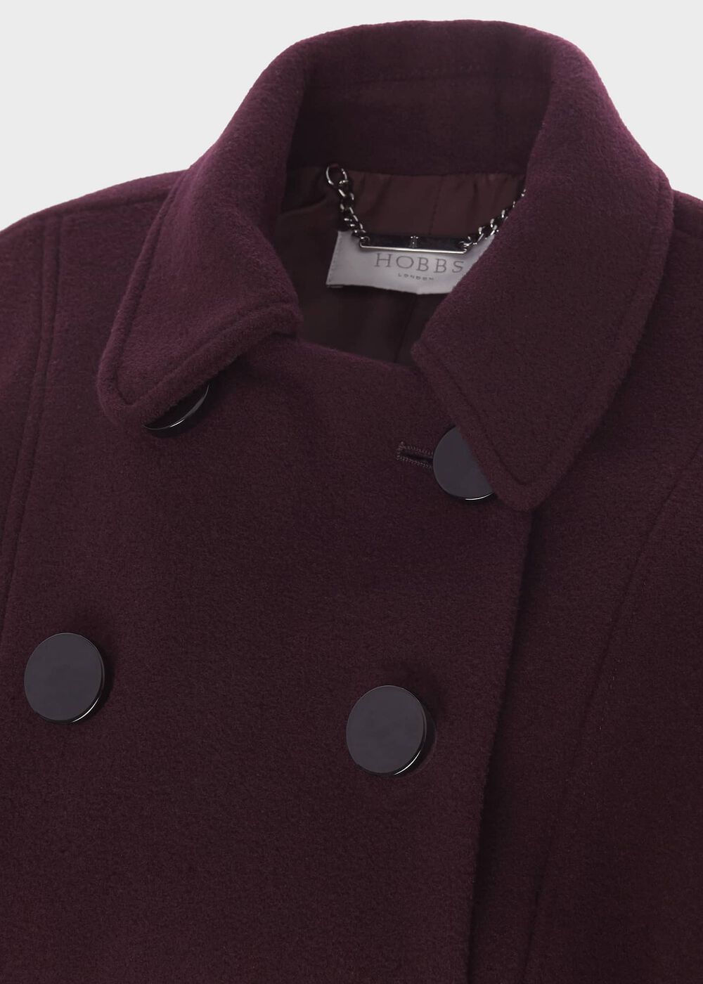 Petite Janaya Wool Blend Coat , Mullberry Red, hi-res