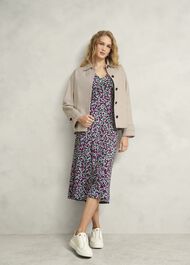Petite Flo Jersey Dress, Pink Multi, hi-res