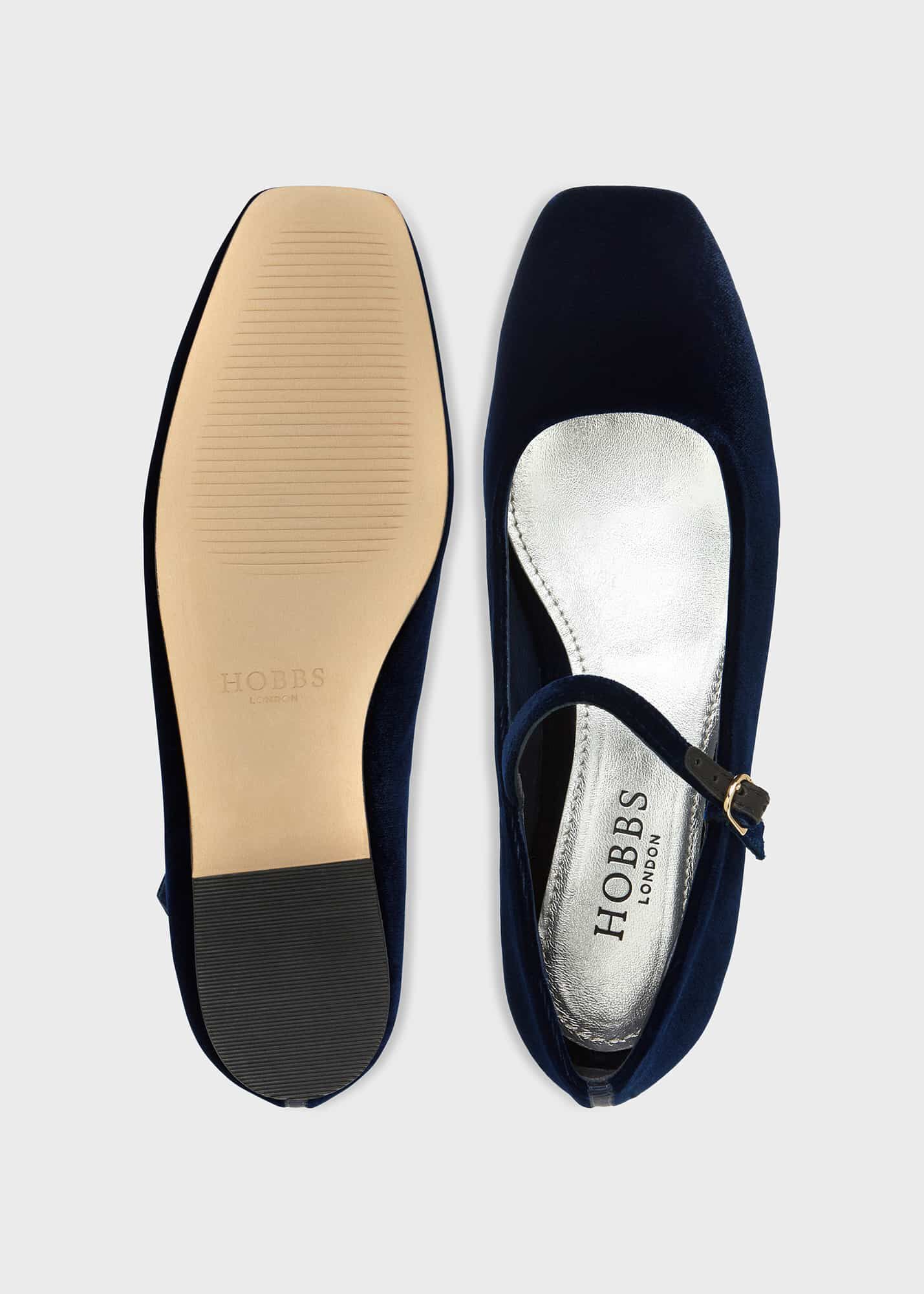 Hobbs new arrivals velvet shoes