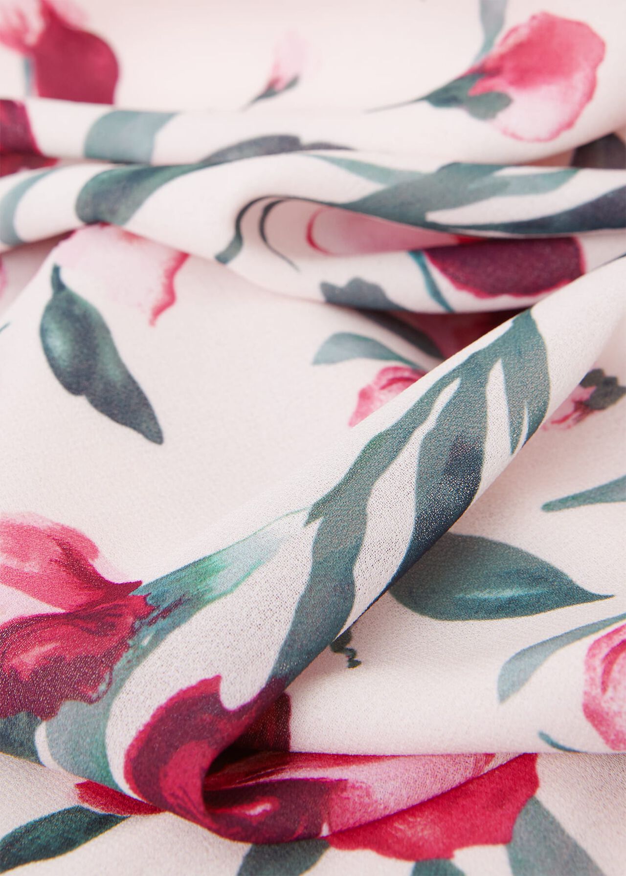 Petite Carly Floral Midi Dress, Pink Multi, hi-res