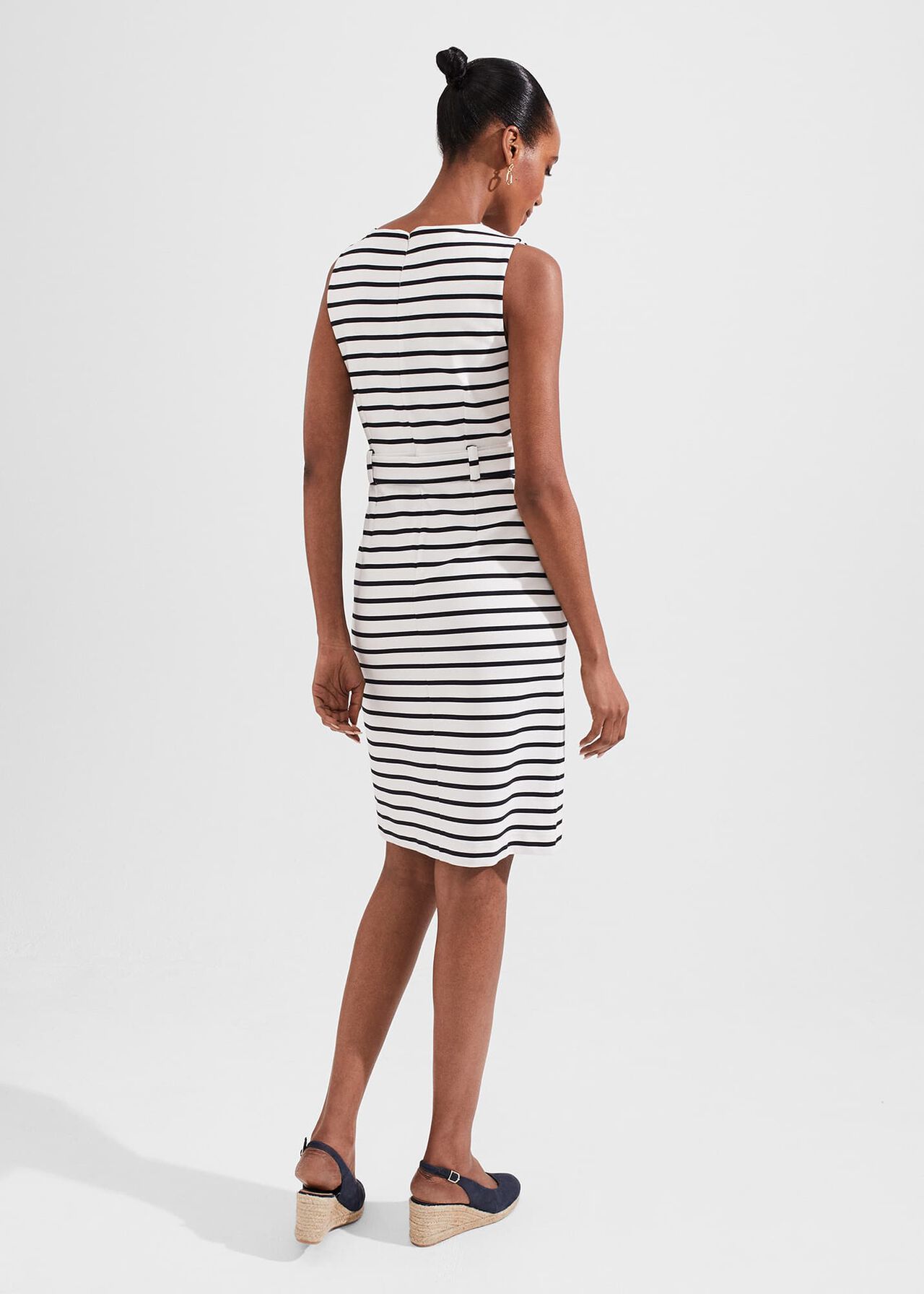 Audra Dress, Ivory Hobbsnavy, hi-res