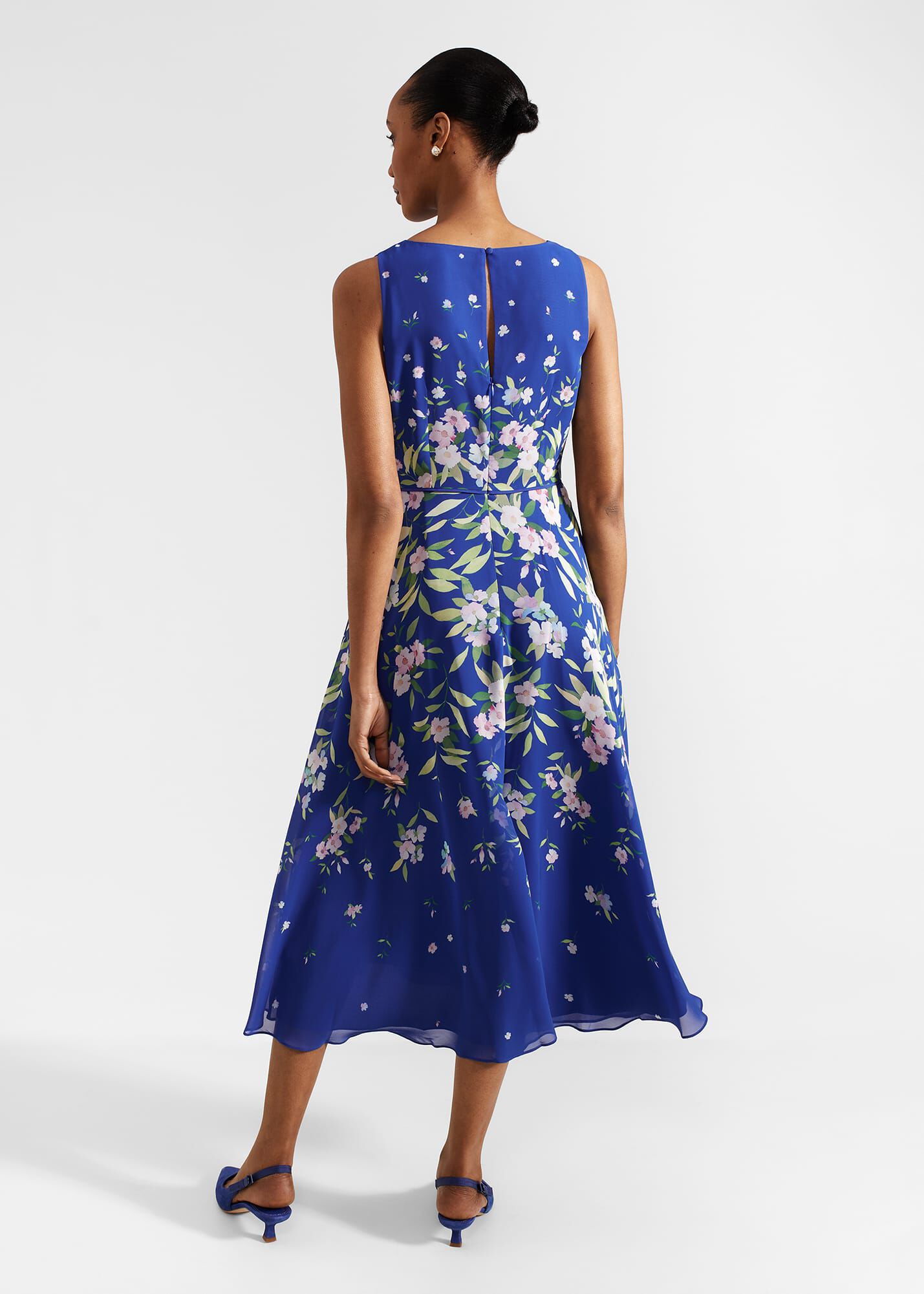 Carly Floral Midi Dress Hobbs US