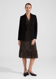 Petite Alexia Dress, Black Camel, hi-res