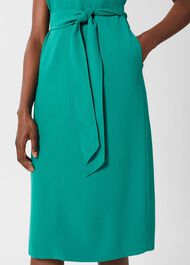 Reese Belted Dress, Ocean Green, hi-res