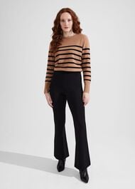 Peggy Ponte Pants, Black, hi-res