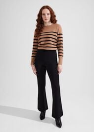 Peggy Ponte Trousers, Black, hi-res