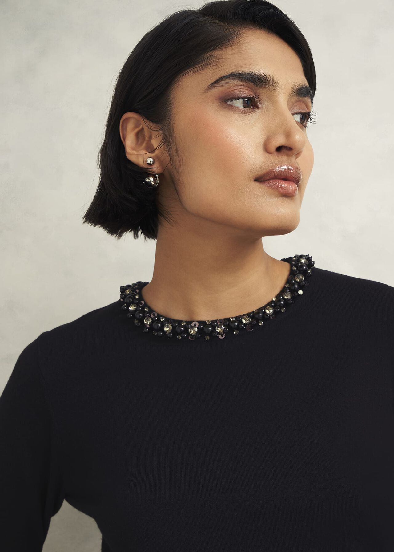 Oakley Beaded Jumper, Black, hi-res