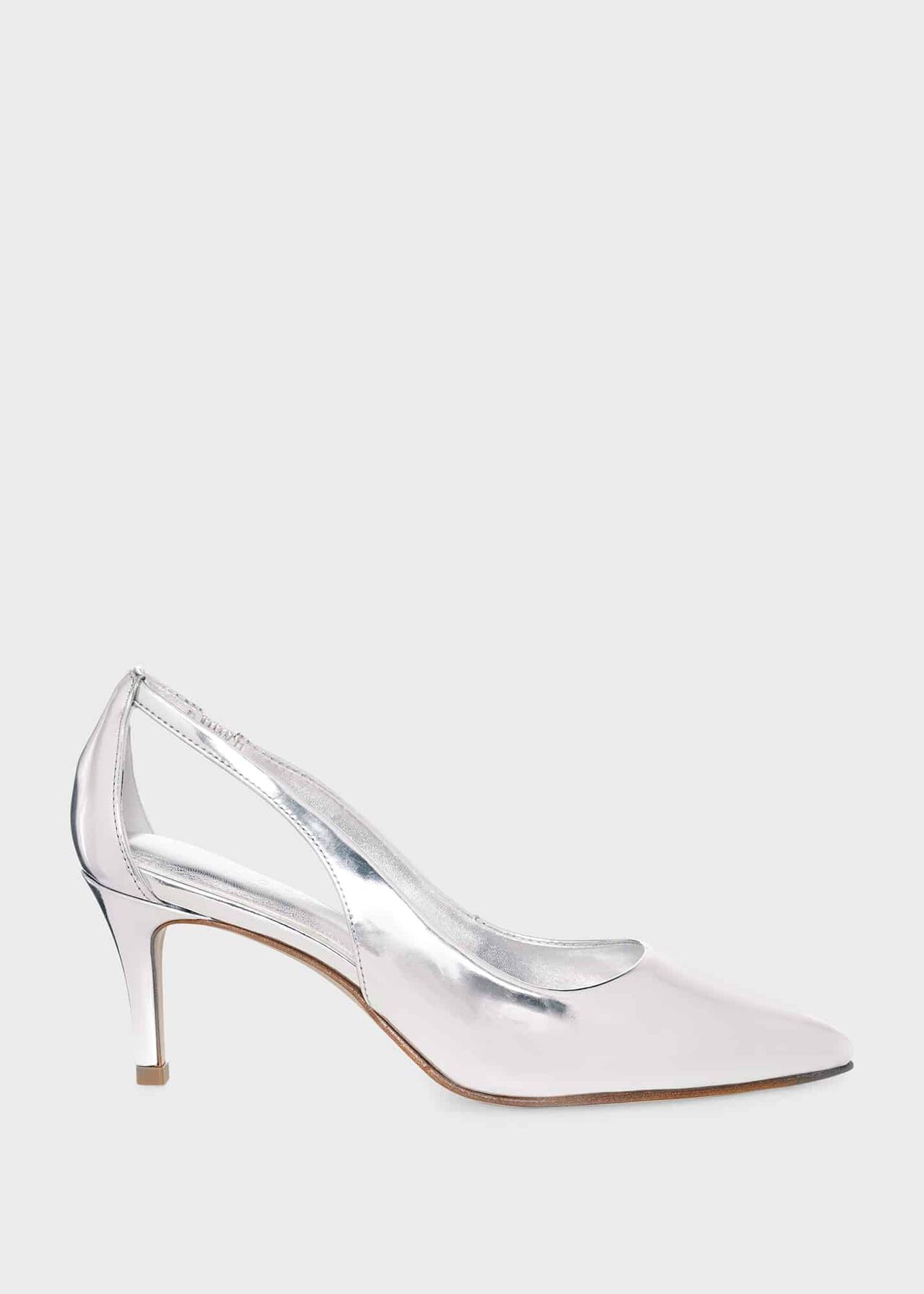 Natasha Court Shoes, Silver Metallic, hi-res