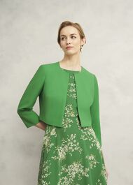 Elize Textured Jacket, Cilantro Green, hi-res