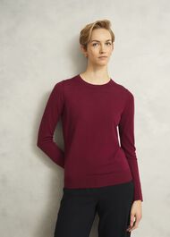 Penny Merino Jumper, Beryl Red, hi-res