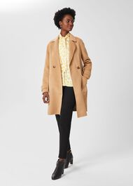 Beatrice Tie Neck Blouse, Ivory Yellow, hi-res