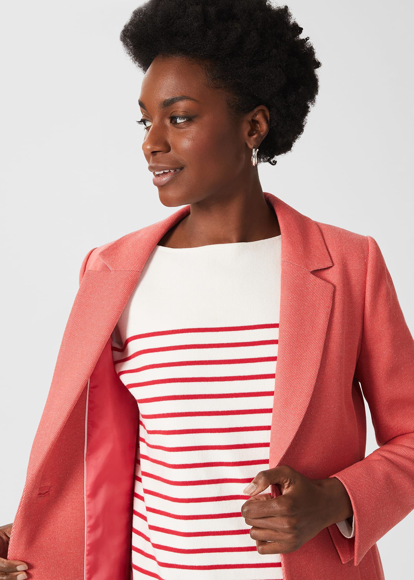 Hobbs camellia coat top