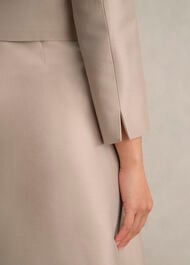 Avery Wool Silk Jacket, Oyster, hi-res