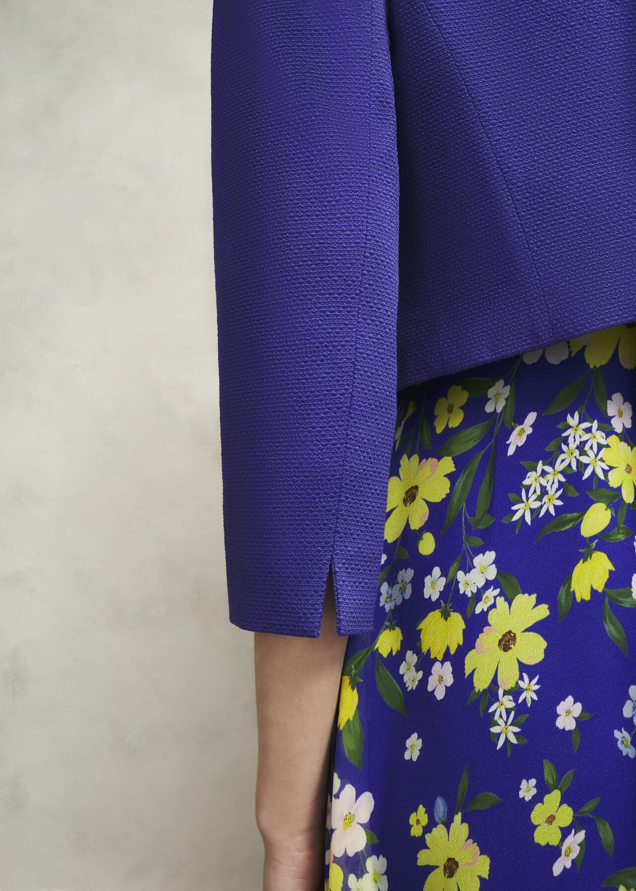 Hobbs Elize Textured Jacket Allium Blue Hobbs Elize Textured Jacket Allium Blue