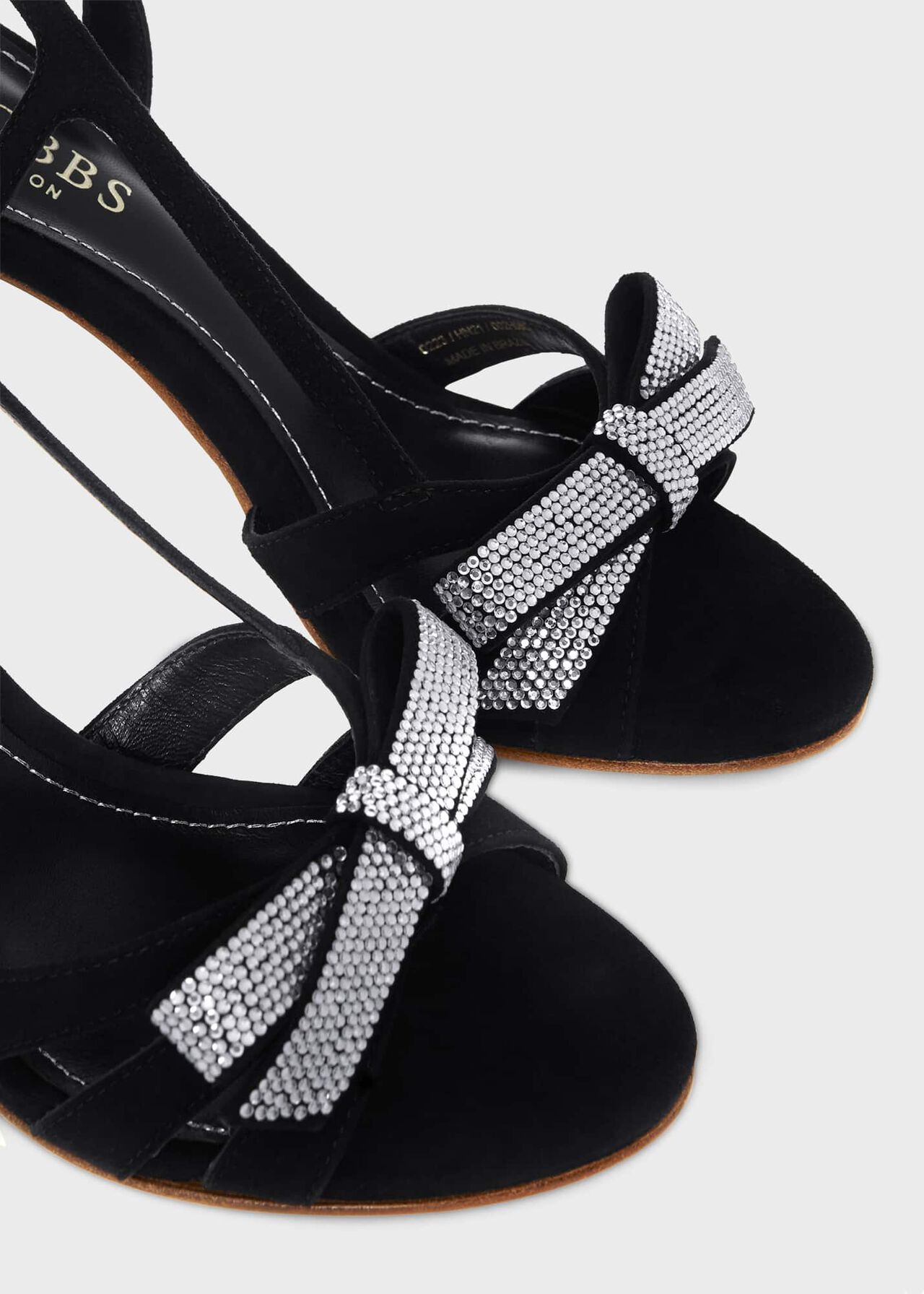 Anastasia Bow Sandal, Black, hi-res