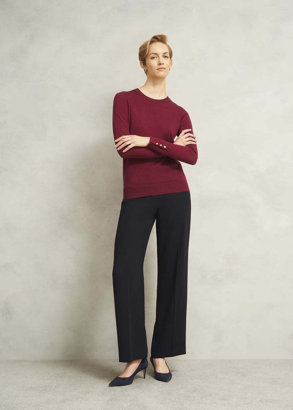 Penny Merino Jumper, Beryl Red, hi-res